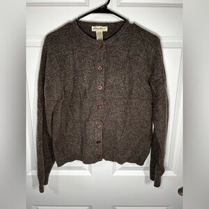 Vintage Eddie Bauer Wool Cardigan Womens Medium